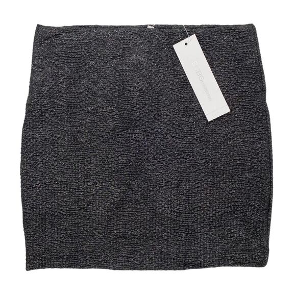 BCBGENERATION NWT Gunmetal Metallic Bodycon Mini Skirt Size XS Style ZUM3E029 - Picture 2 of 11